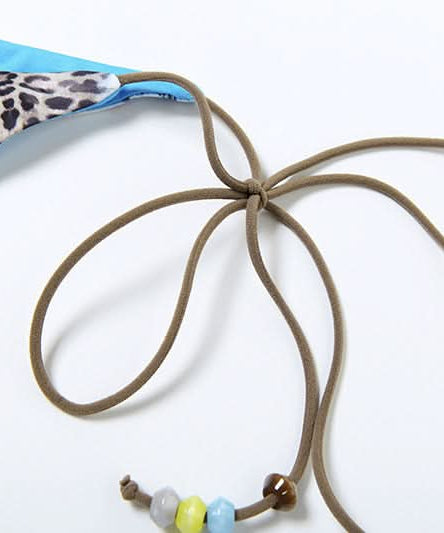 Y2K Tropical Butterfly Leopard 3-Piece Halter Mini Skirt Set - Resort Ready Getaway Swim