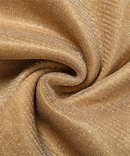 Sparkle & Shine: Golden Halter Cowl Neck Mini Skirt Set - Fall & Holiday Party Ready