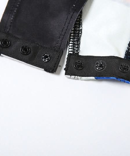 Iconic Pop Art 'Crying Face' V-Neck Bodysuit - Your Edgy Fall Fashion Statement