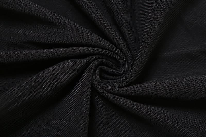 Sultry Black Sheer Mesh Duster Top with Daring High Slit – Your Edgy Fall & Halloween Statement