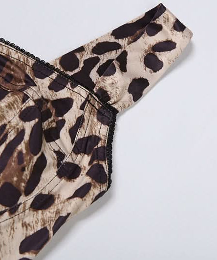 Wild Instinct Leopard Print V-Neck Backless Crop Top – Fall's Fierce Fashion Statement