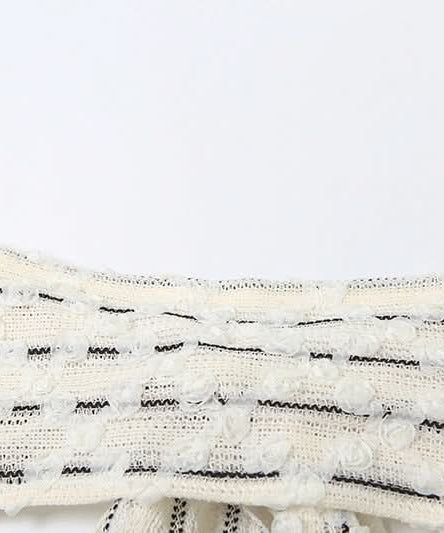 Destination Chic Cutout Knit Maxi Dress Set - Strapless & Striped