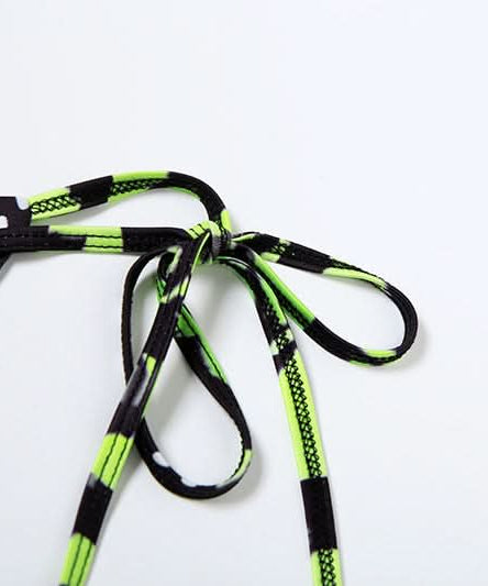 Vibrant Neon Green Butterfly Halter Top & Sheer Maxi Skirt Set - Your Must-Have Winter Escape Look!