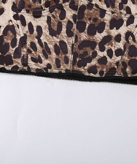 Wild Instinct Leopard Print V-Neck Backless Crop Top – Fall's Fierce Fashion Statement