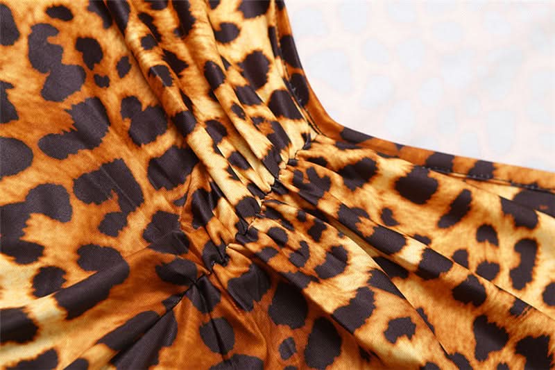 Fierce & Flattering: Leopard Print Halter Cropped Jumpsuit – Your Go-To for Fall Parties & Beyond