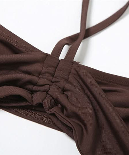 Chic Cutout Halter Monokini Swimsuit - Your Essential Tropical Escape Wear