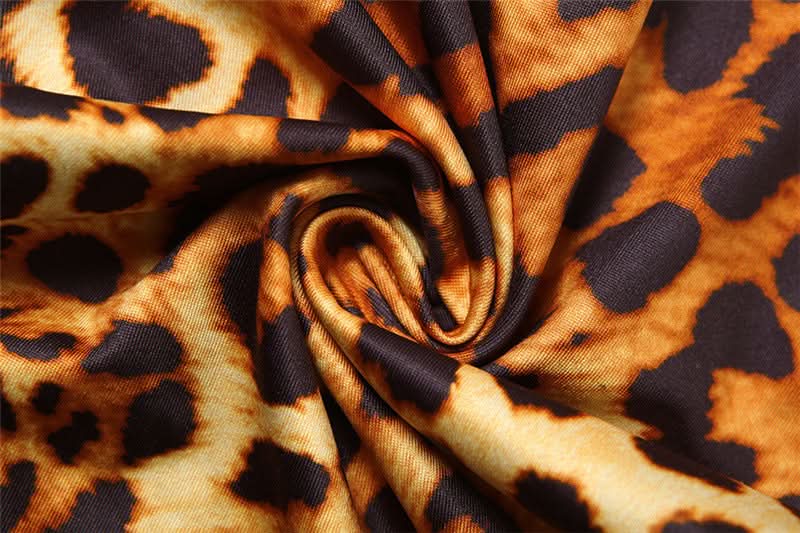 Fierce & Flattering: Leopard Print Halter Cropped Jumpsuit – Your Go-To for Fall Parties & Beyond