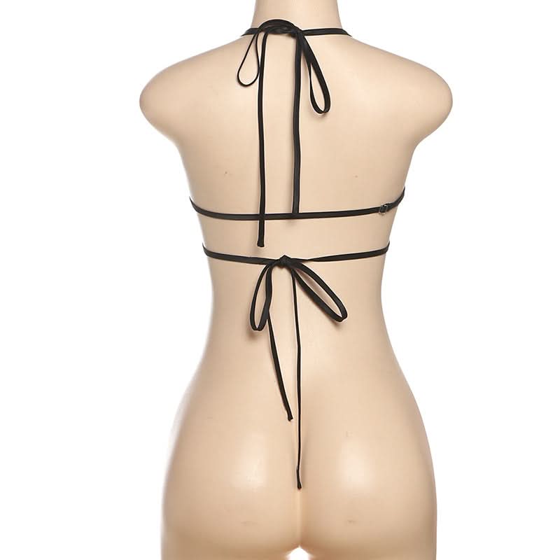 Glamorous Rhinestone Heart Halter Crop Top – Sparkle & Shine This Halloween & Holiday Season!