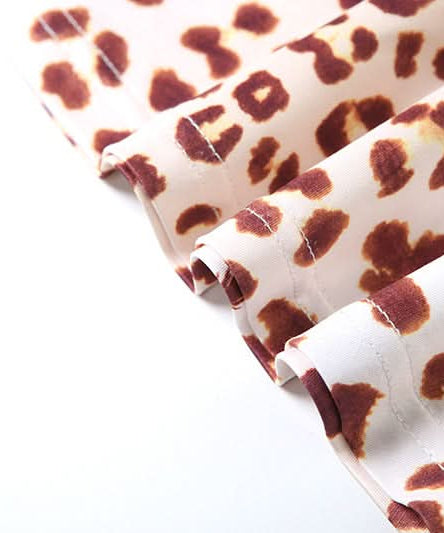 Trendy Leopard Print Square Neck Crop Top with Peek-a-Boo Pink Lace | Fall 2025 Style