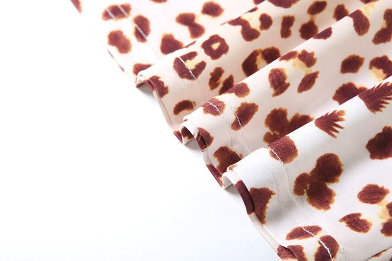 Trendy Leopard Print Square Neck Crop Top with Peek-a-Boo Pink Lace | Fall 2025 Style