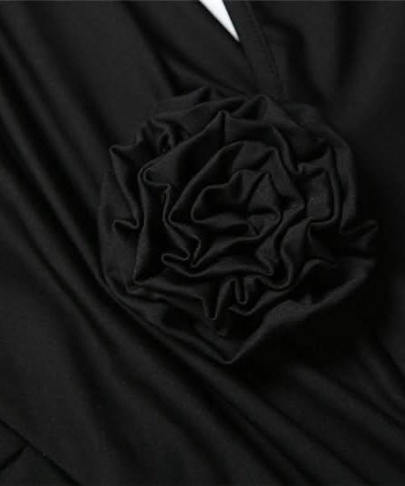 Chic Black One-Shoulder Cutout Maxi Dress - Your Dazzling Fall & Holiday Event Staple