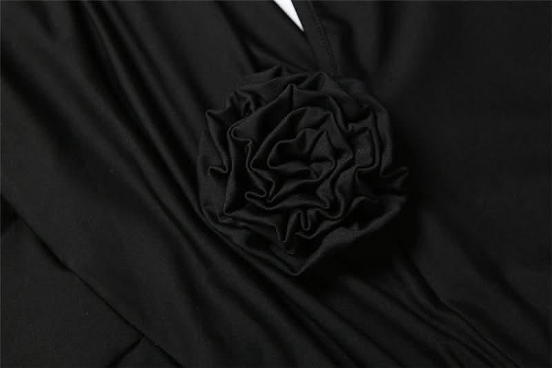 Chic Black One-Shoulder Cutout Maxi Dress - Your Dazzling Fall & Holiday Event Staple