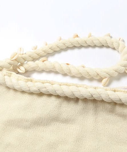 Coastal Chic Knitted Mini Skirt with Seashell & Rope Waist - Your Fall Getaway Essential