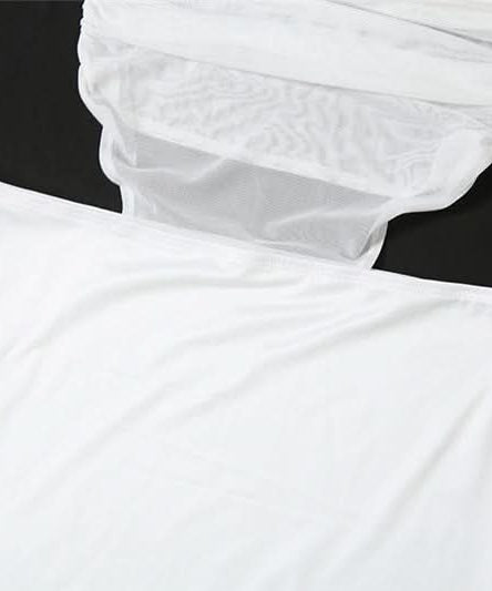 Elegant White One-Shoulder Cutout Maxi Dress - Chic for Fall Galas & Winter Getaways