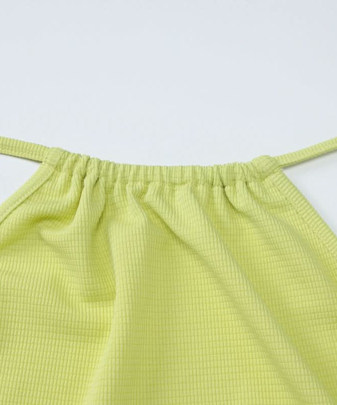 Electric Lime Halter Bodycon Mini Dress - Your Showstopping Look for Fall Parties & Nights Out