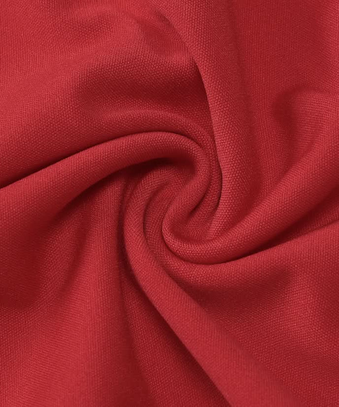 Crimson Chic: Ruched Backless Cami & Asymmetrical Midi Skirt Set – Holiday & Date Night Ready