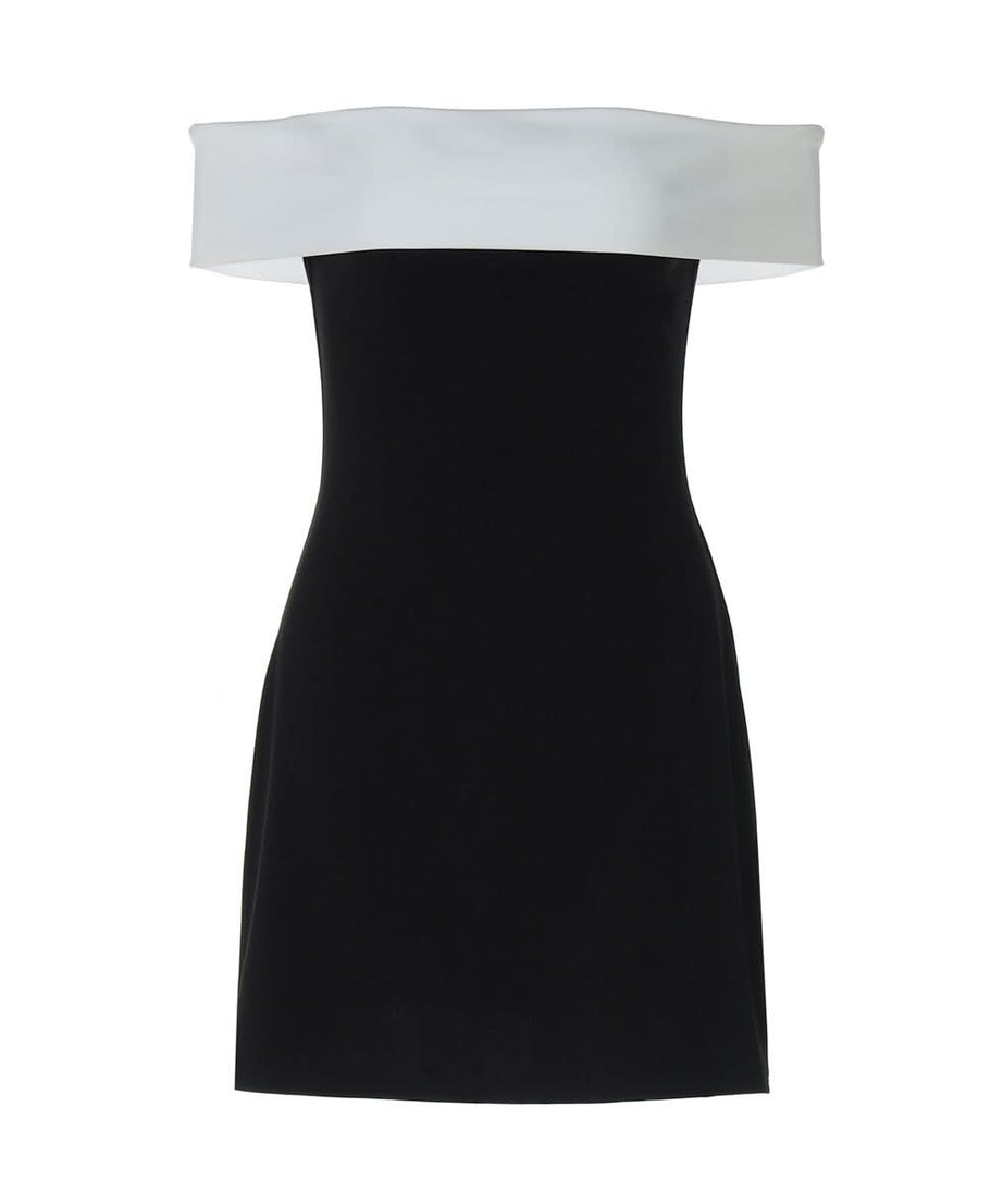 Chic Black & White Off-Shoulder Backless Mini Dress | The Ultimate Fall & Holiday Party LBD