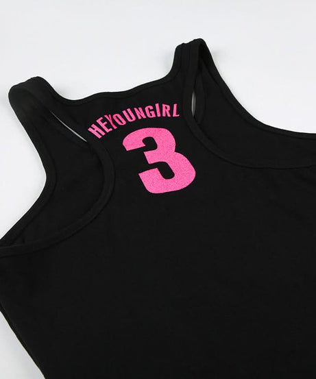 Sassy 'HEYOUNGIRL 3' Racerback Tank Top for Women - Your Bold Fall Athleisure & Layering Essential
