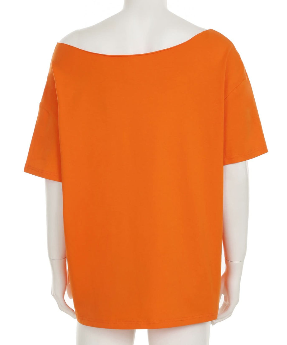 FUN OFF Rockmore Oversized Off-Shoulder Graphic Tee for Women | Edgy Fall Streetwear Top | Halloween Vibe