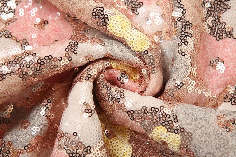 Dazzling Floral Sequin Mini Dress with Slit – Your Ultimate Holiday & Party Statement Piece