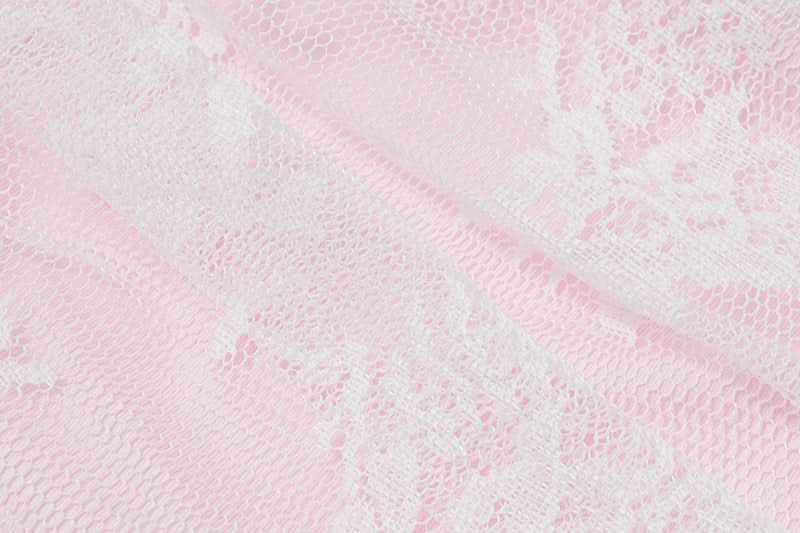 Romantic Floral Lace Tube Top - Chic Coquette Style for Fall Parties & Date Nights