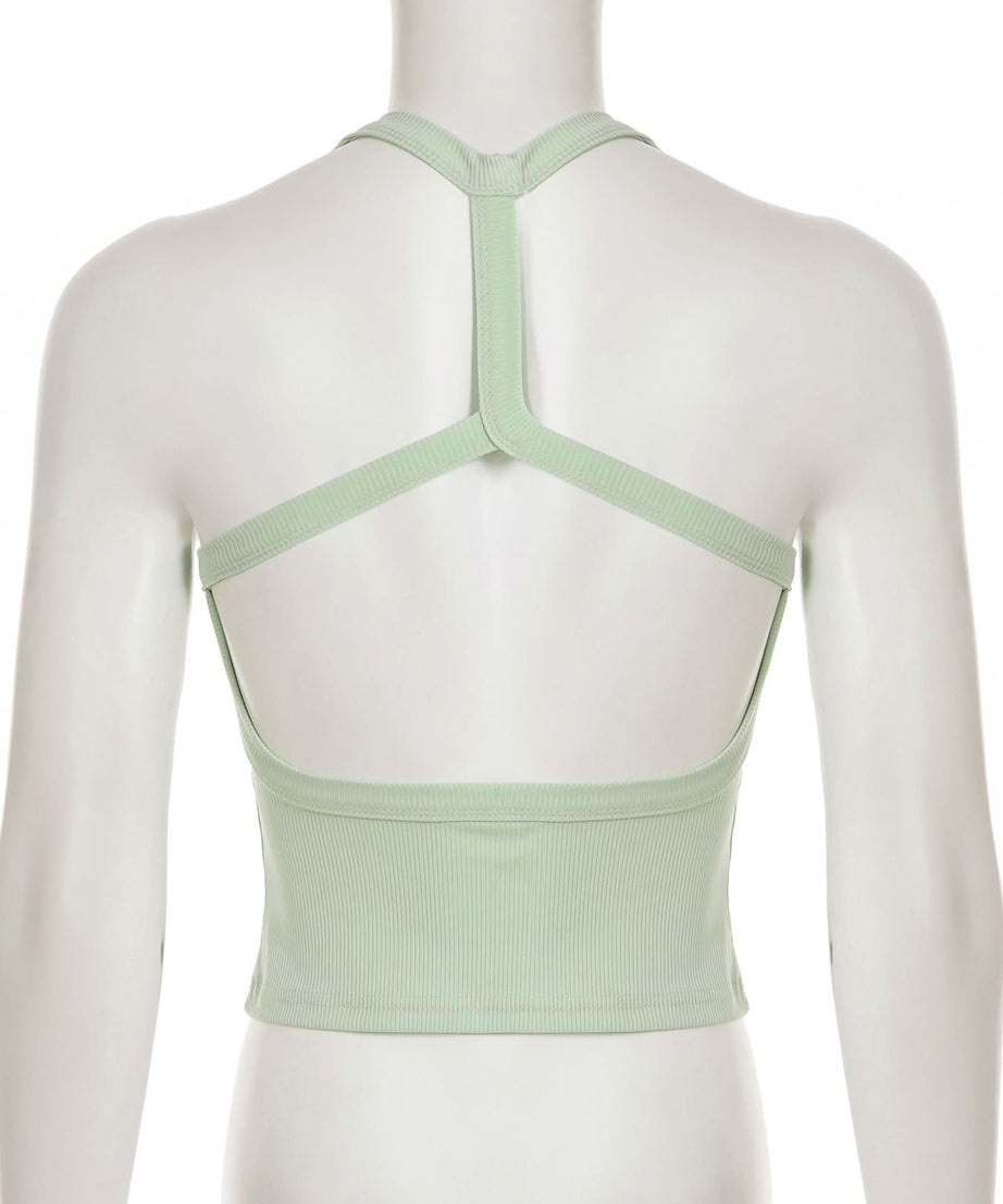 Elevated Everyday: Women's Black Ribbed Racerback Tank Top – Your Fall Layering Essential