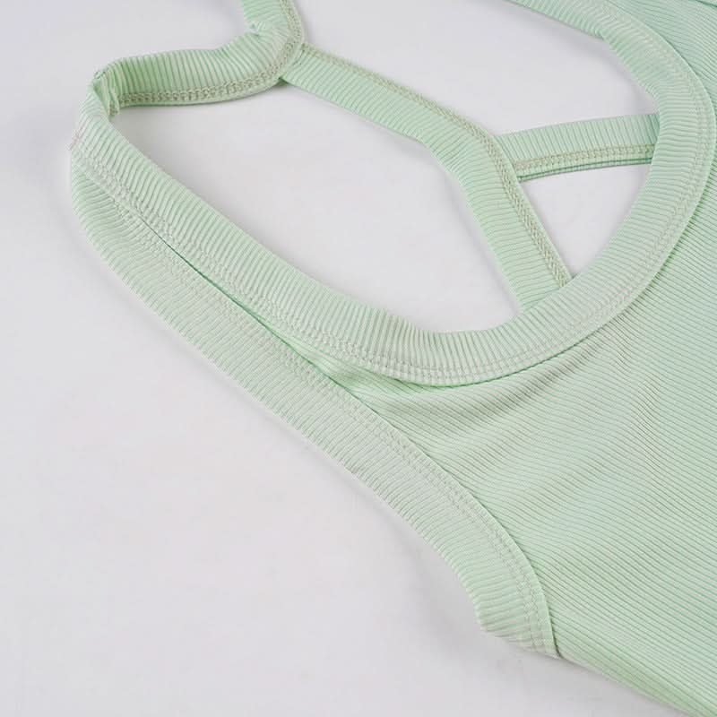 Elevated Everyday: Women's Black Ribbed Racerback Tank Top – Your Fall Layering Essential