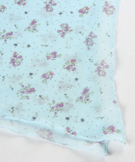 Whimsical Blue Floral Ruffle Tiered Maxi Skirt - Asymmetrical Hem for Effortless Fall Style