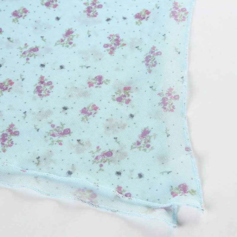 Whimsical Blue Floral Ruffle Tiered Maxi Skirt - Asymmetrical Hem for Effortless Fall Style