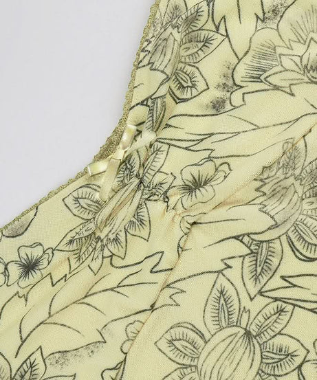 Effortless Fall Blooms Square Neck Cap Sleeve Top