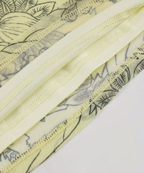 Effortless Fall Blooms Square Neck Cap Sleeve Top