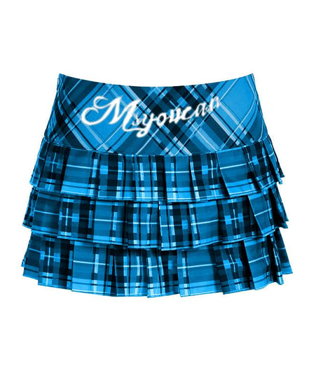 Vibrant Fall Plaid Pleated Mini Skirt for Women | Chic Tiered Style & MsYouCan Flair
