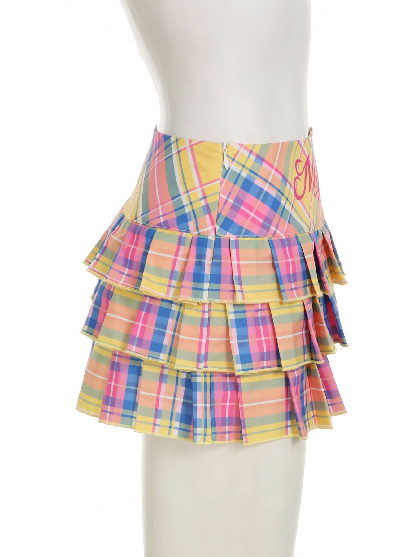 Vibrant Fall Plaid Pleated Mini Skirt for Women | Chic Tiered Style & MsYouCan Flair