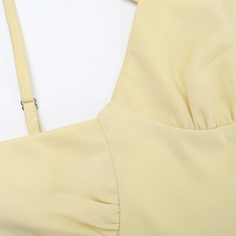 Golden Hour Luxe Satin Maxi Dress - Elegant Cross-Back Cami for Resort & Holiday Soirées