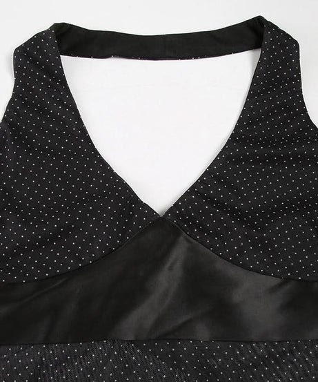 Y2K Chic Polka Dot Halter Top - Perfect for Fall Nights & Holiday Sparkle