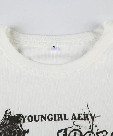 Fall Vibe 'Rapwriter' Graphic Fitted Tee | Edgy Streetwear Grunge Top