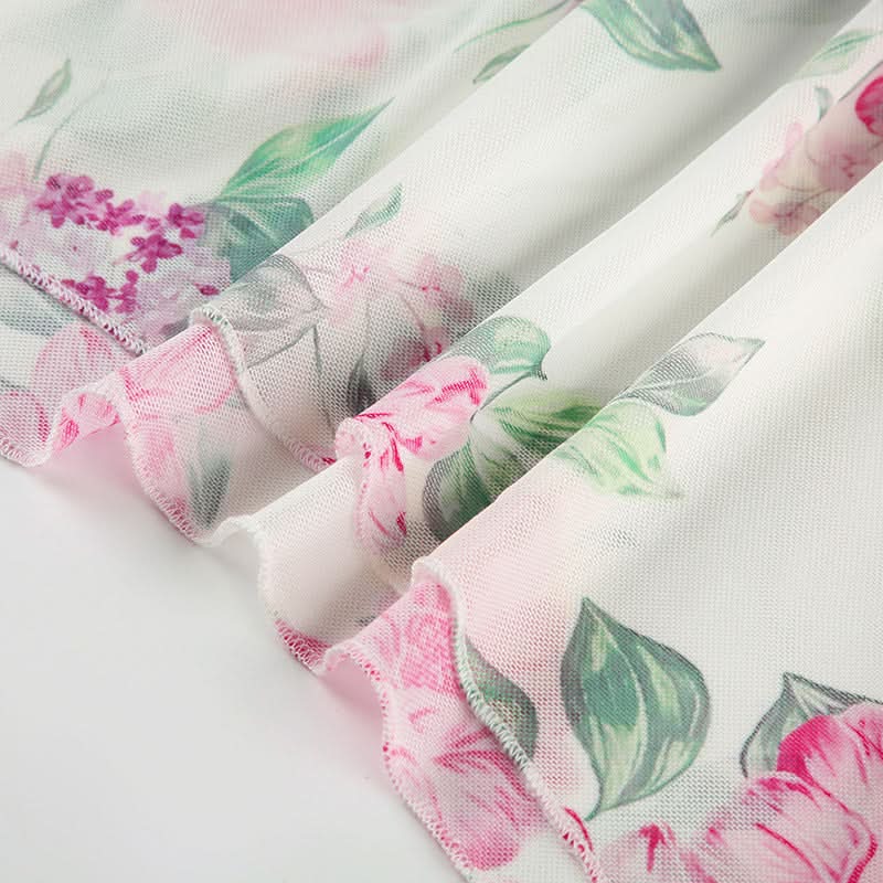 Autumn Bloom Strapless Maxi Dress - Chic Pink Floral Ruched High-Low for Fall Events & Resort Getaways