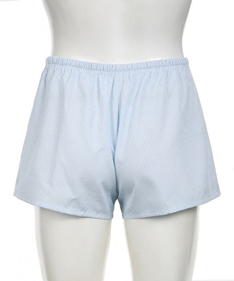 Cozy Striped Drawstring Lounge Shorts for Women | Your Go-To for Fall Comfort