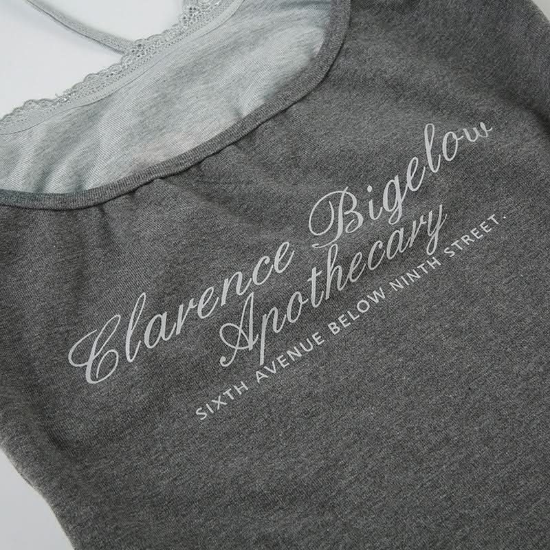 Clarence Bigelow Apothecary Layered Halter Tank Top with Lace Trim – Fall's Essential Chic