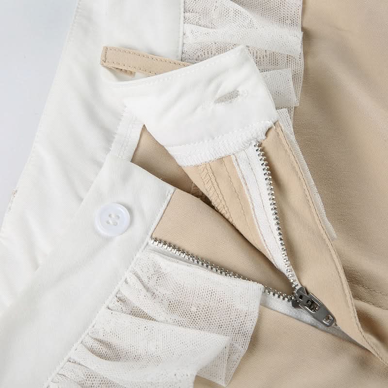 Chic Ruched Waist Wide Leg Pants - Effortless Fall Style for Women