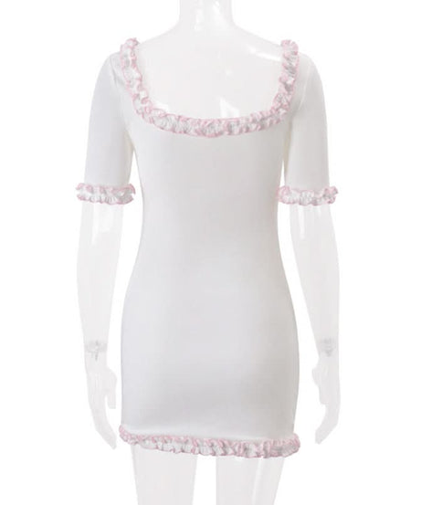 Whimsical Bunny Ruffle Mini Dress — Your Coziest Fall Style Essential