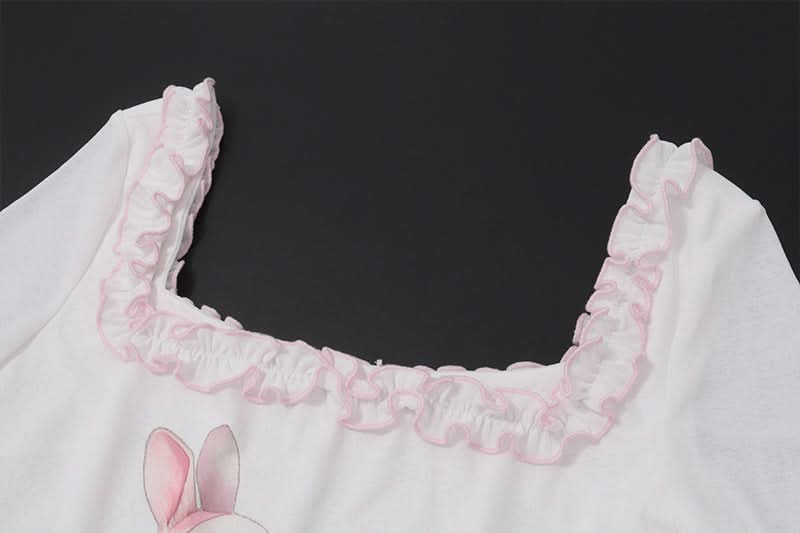 Whimsical Bunny Ruffle Mini Dress — Your Coziest Fall Style Essential