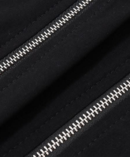 Edgy Corset-Style Zip-Up Halter Peplum Top - Fall Nights & Party Perfect