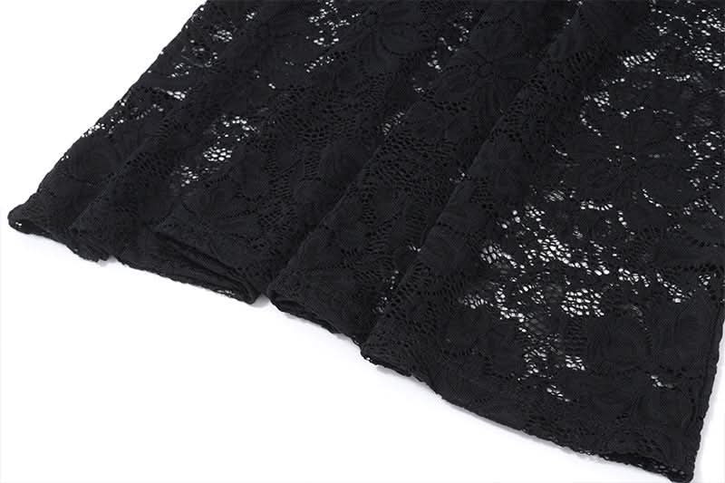 Sultry Black Lace Cutout Maxi Dress Set | Fall & Holiday Party Ready