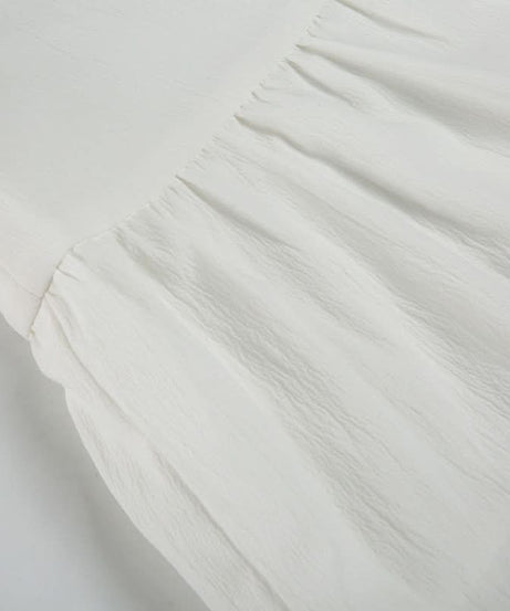 Effortless White Eyelet Mini Skirt - Scalloped Hem & Tie Waist for Resort & Transitional Style