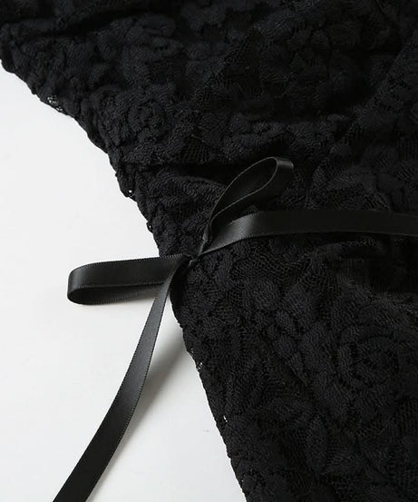 Alluring Black Lace Strapless Mini Dress - Perfect for Fall, Holiday Parties & New Year's Eve