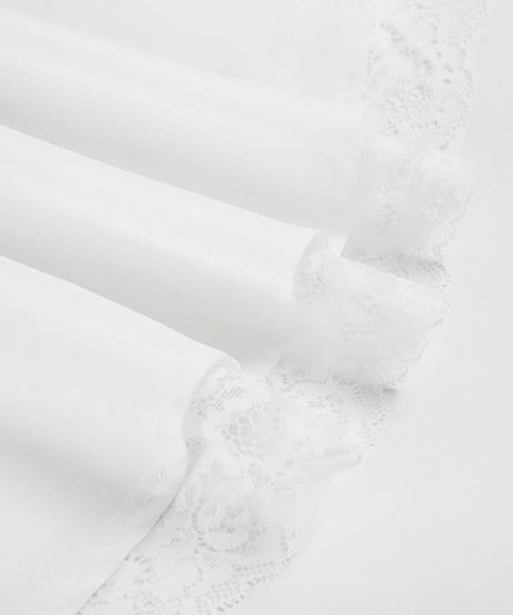 Autumn Romance: Chic Off-Shoulder Bow Mini Dress with Delicate Lace Hem