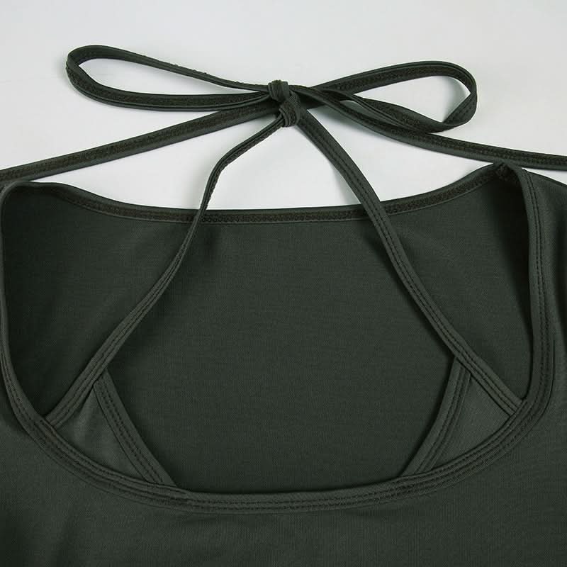 Elevated Black Halter Tie Short Sleeve Top - Fall's Chic & Versatile Wardrobe Essential