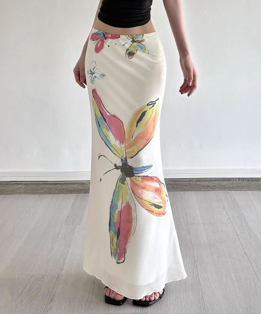The Enchanting Butterfly Maxi Skirt - Effortless Chic for Fall Getaways & Beyond