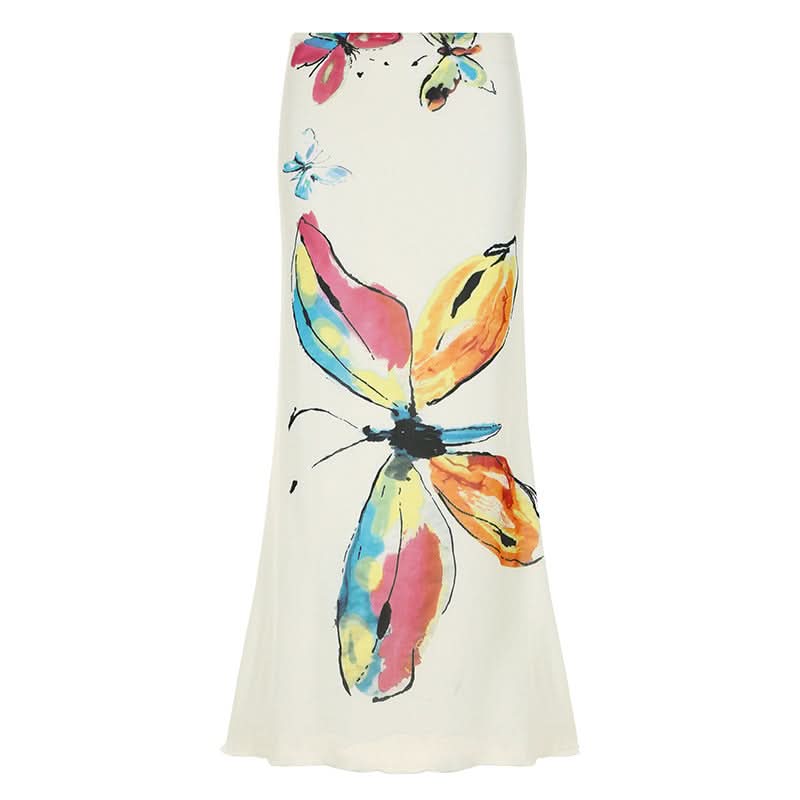 The Enchanting Butterfly Maxi Skirt - Effortless Chic for Fall Getaways & Beyond